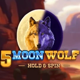 5 Moon Wolf slot logo by Apparat Gaming at Arctic Casino5 Moon Wolf