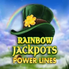 Rainbow Jackpots Power Lines slot icon by Red Tiger Gaming, available at Arctic Casino