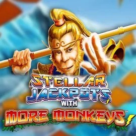 Stellar Jackpots with More Monkeys online game logo by Lightning Box Game on arctic-kasino.fi
